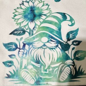 Gnome with Sunflower Tote