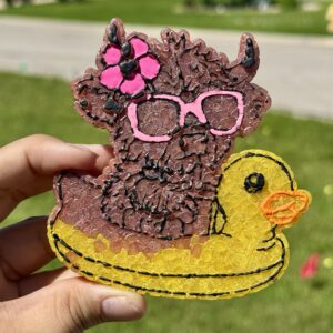 Highland Cow Floatie Freshie